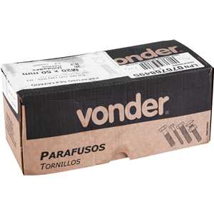 Parafuso sextavado 8.8, 20 mm x 50 mm, MA, rosca total, DIN 933, VONDER