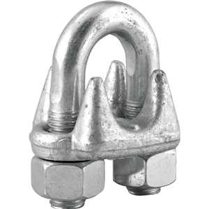 Clips para cabo de aço 7/8" - 22,20 mm, pesado, VONDER PLUS