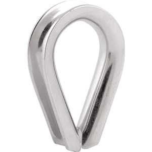 Anilha/sapatilho para cabo de aço, 9,53 mm - 3/8", inox, VONDER