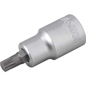 Soquete multidentado, curto, com encaixe de 1/2", M8, VONDER