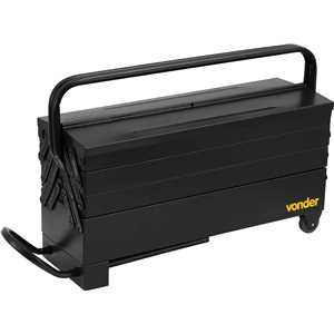 Caixa metálica sanfonada para ferramentas, com 7 gavetas, 60,0 cm x 19,0 cm x 24,0 cm, com roda, VONDER