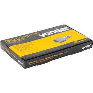 Conector/racord de 1/4", com rosca fêmea 1/4" NPT, VONDER