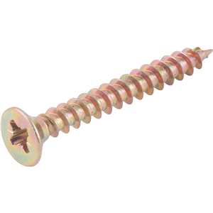 Parafuso madeira chipboard, cabeça chata, fenda cruzada/pozidrive, 6,0 mm x 50,0 mm, VONDER