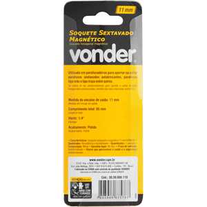 Soquete sextavado magnético, 11 mm, VONDER