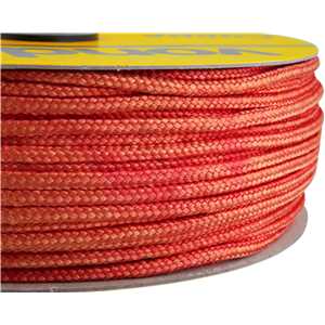 Corda multifilamento trançada 6,0 mm x 165 m, vermelha, em carretel, VONDER