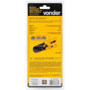 Alicate crimpador 4 em 1, para cabos de rede e dados, AC 410 VONDER