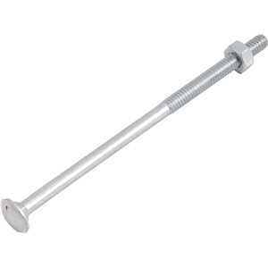 Parafuso francês zincado, 1/4" x 5", com porca, VONDER