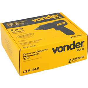 Chave de Impacto Pneumática 3/4" - 19,0 mm, CIP 348, VONDER PLUS