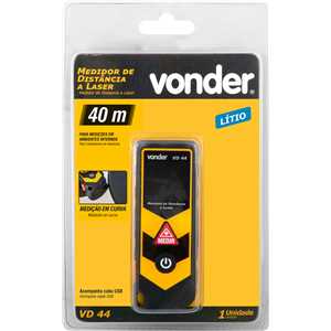 Medidor de distância a laser 40,0 m, VD 44, VONDER