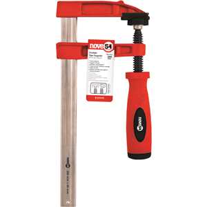 Grampo tipo sargento 200 mm x 80 mm, com ranhuras, NOVE54