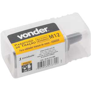 Parafuso de tração, M12, para rebitador manual de rosca, VONDER