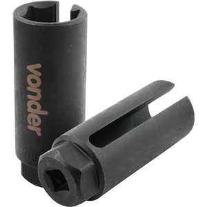 Chave para sonda lambda, estriada de 22 mm, aberta, VONDER