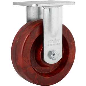 Rodízio fixo industrial 6", de celeron, marrom, VONDER