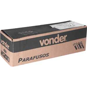 Parafuso sextavado zincado 7/8" x 7", UNC, rosca parcial, VONDER