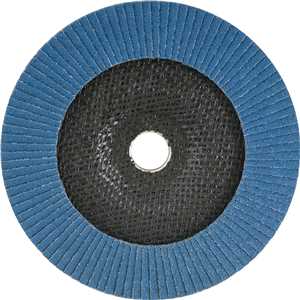 Flap-disc, disco de desbaste/acabamento, 7" - 180 mm, cônico, grão 40, VONDER