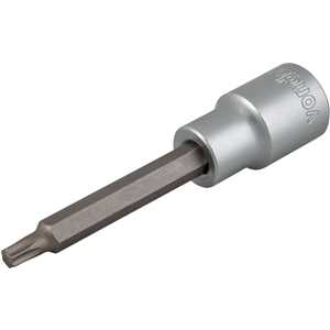 Soquete hexalobular macho longo, encaixe de 1/2", T30, VONDER