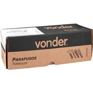 Parafuso sextavado zincado, 12 mm x 20 mm, MA, VONDER