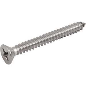 Parafuso autoatarraxante inox, 5,5 mm x 50,0 mm, cabeça chata, phillips, VONDER