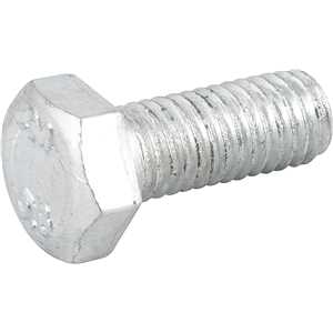 Parafuso sextavado zincado 8 mm x 20 mm, MA, rosca total, VONDER