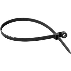 Abraçadeira de nylon para parafusos, preta, 380 mm x 7,6 mm, VONDER