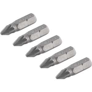Jogo de bits ponteira pozidrive, com encaixe 1/4", nº 2 x 25 mm, VONDER