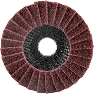 Flap-disc, disco de limpeza/acabamento, 4.1/2" - 115 mm, cônico, manta abrasiva, médio, VONDER