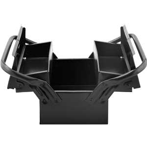 Caixa metálica sanfonada para ferramentas, com 3 gavetas, 30 cm x 19 cm x 16 cm, VONDER