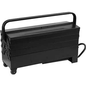 Caixa metálica sanfonada para ferramentas, com 7 gavetas, 60,0 cm x 19,0 cm x 24,0 cm, com roda, VONDER