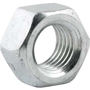 Porca sextavada 7/8" UNC, zincada, cartela com 2 peças, VONDER
