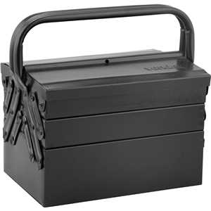Caixa metálica sanfonada para ferramentas, com 5 gavetas, 30 cm x 19 cm x 20 cm, VONDER