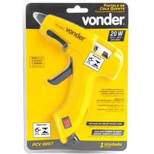 Pistola de cola quente, 20 W, PCV 0007 VONDER