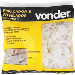Espaçador e nivelador para piso 1,5 mm, VONDER
