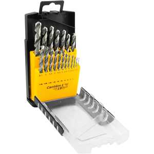 Jogo de brocas de aço rápido DIN 338, 1,0 mm a 10,0 mm, com 19 peças, VONDER