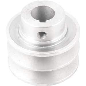 Polia de alumínio 2 canais, perfil A, 60 mm com furo de 3/4" - 19,1 mm, VONDER