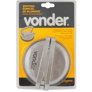 Ventosa simples, 116 mm, alumínio, VONDER