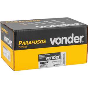 Parafuso madeira chipboard, cabeça flangeada, fenda cruzada/phillips, 6,0 mm x 30 mm, VONDER