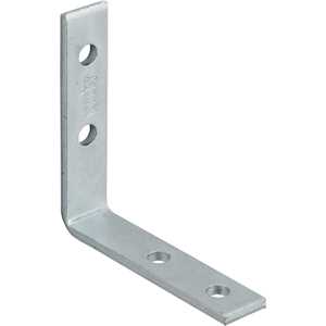Cantoneira para cortina, 5 cm x 5 cm, zincada, com 4 peças, VONDER
