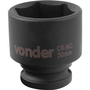 Soquete sextavado de impacto, encaixe de 1/2" x 30,0 mm, VONDER