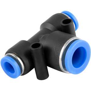 Conexão rápida tipo T de redução, com 1 entrada de 8,0 mm e 2 entradas de 6,0 mm, VONDER