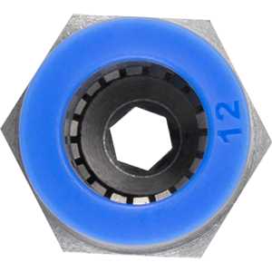 Conexão rápida reta, 12 mm, rosca 1/8" BSP, VONDER