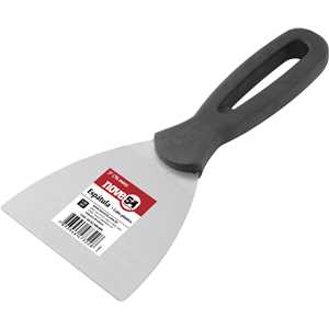 Espátula de aço, 3" - 76 mm, com cabo plástico, NOVE54