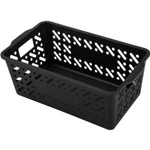 Cesto plástico organizador, 6 kgf, preto, VONDER