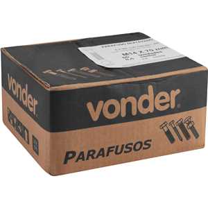 Parafuso sextavado 8.8, 14 mm x 70 mm, MA, rosca parcial, DIN 931, VONDER