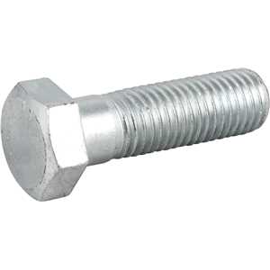 Parafuso sextavado zincado 3/4" x 2.1/2", UNC, rosca parcial, VONDER