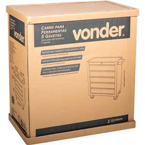 Carro para ferramentas, com 5 gavetas, VONDER