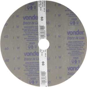 Disco de lixa costado em fibra, 7", grão 60  VDF 47, VONDER