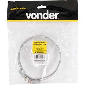 Abraçadeira rosca sem fim, 101 mm a 120 mm, com 2 peças, AL 102121 VONDER