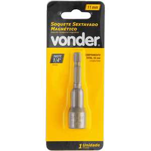 Soquete sextavado magnético, 11 mm, VONDER