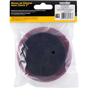 Boina de espuma para corte 3", para politriz rotativa ou roto-orbital, VONDER
