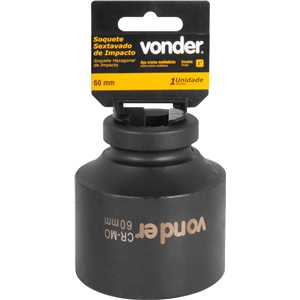 Soquete sextavado de impacto, encaixe de 1" x 60,0 mm, VONDER